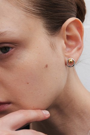 in ball earring - combi