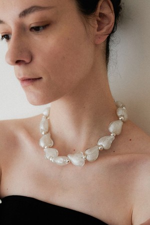 big love necklace - white