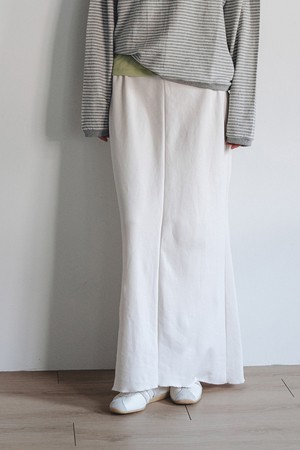 Pique maxi skirt - Ecru