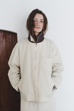 Cotton Washing Jacket - Cream