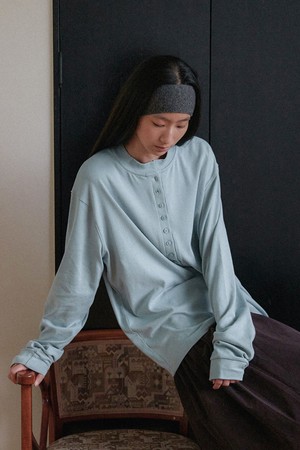 Deep Button Top - blue