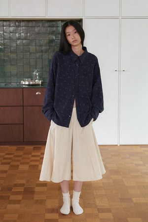 Bermuda Flare Pants - Ivory