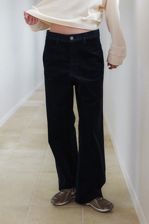 Corduroy Twill Pants - Navy