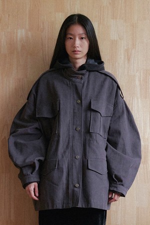 Puff Cotton Jacket - Charcoal