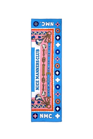 NMC 쿨링타올 럭스패턴 스카이핑크