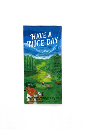 NMC 아트타올 패브릭포스터 비치타올 골프_GREEN-a