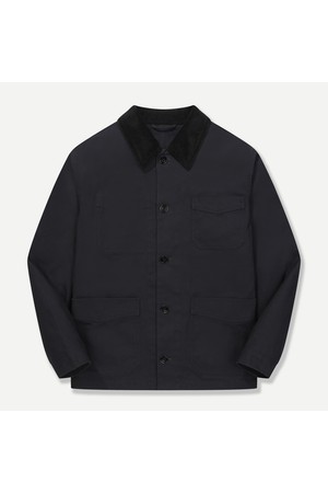 코듀로이 배색 카라 점퍼 네이비 BNEFJP407NY