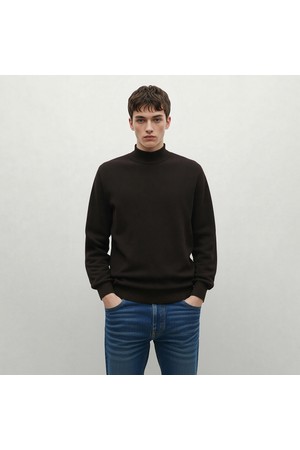 STANDARD 라운드 하프 터틀넥 브라운 BNEWSW852BR