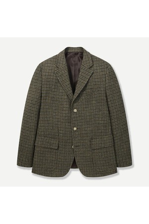 HOUND CHECK 자켓 카키 BNEWEA261KH