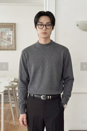 스탠다드 밀라노 하프터틀넥 그레이 BNFWSW853GY