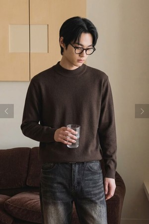 스탠다드 밀라노 하프터틀넥 브라운 BNFWSW852BR