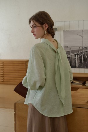 SR_Lazy two-wear long-sleeved shirt