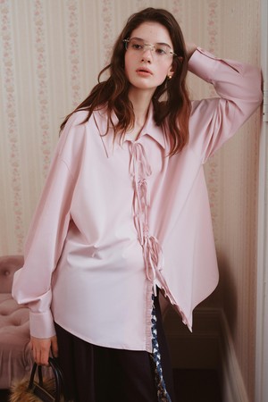 WD_Loose string ribbon shirt