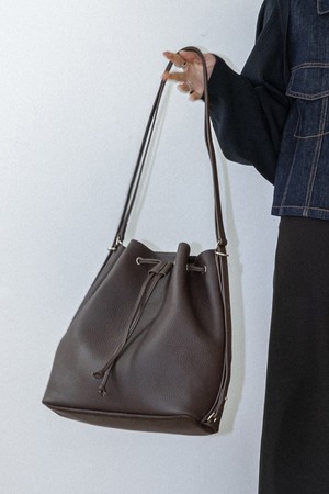 Minimal bucket shoulder bag_2color