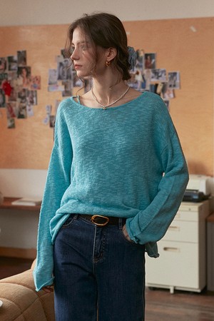 Texture cotton knit_2color