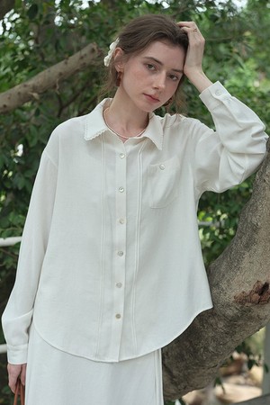 Lace shirt_2color