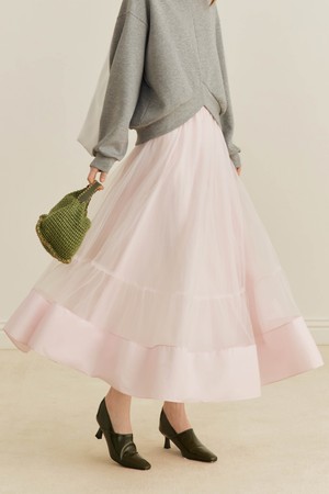Slimming mesh skirt_3color