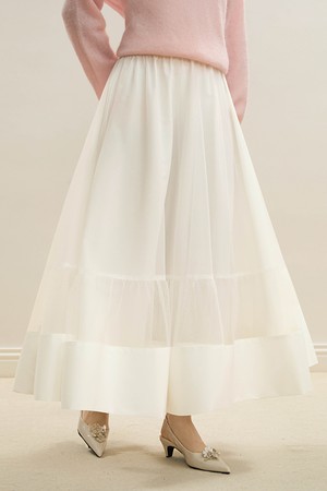 Slimming mesh skirt_3color