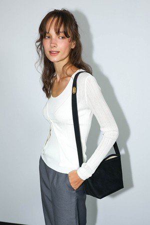 DD_Layered knit twin set