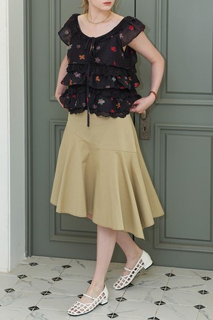 DD_Handkerchief hem skirt_BEIGE
