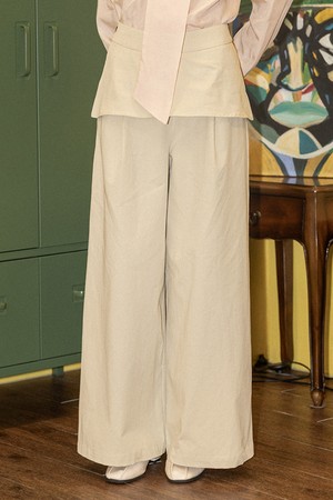 DD_Layered wide pants_BEIGE