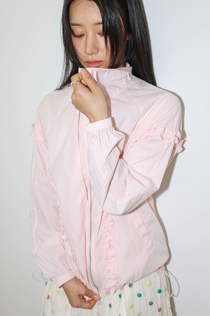 DD_Ruffle zip up jacket