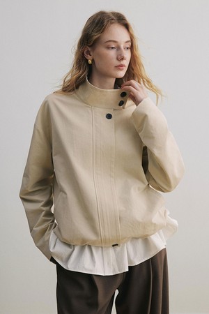 YY_Stand-collar trench jacket