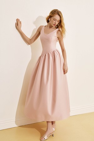 YY_Satin gown long dress