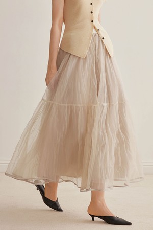 YY_Fluffy mesh skirt