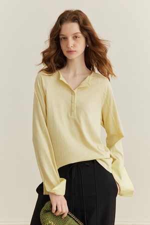 YY_Half-open collar top