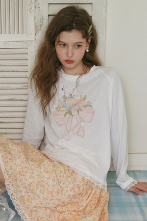 Cest_Bouquet graphic long sleeve top