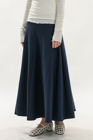 WD_Elegant flare skirt_NAVY