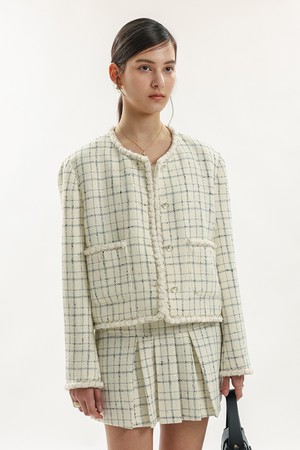 WD_Check tweed jacket_IVORY