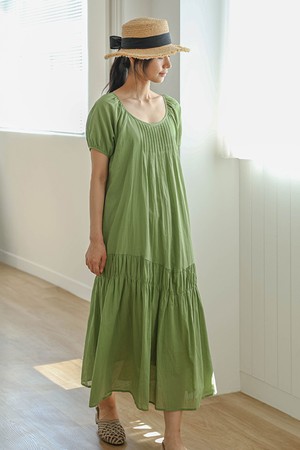 LS_Flowy tiered maxi dress