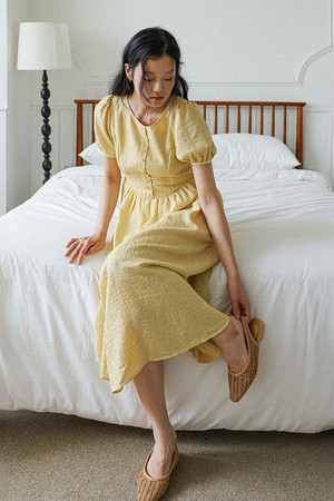 LS_Sunny bloom midi dress_YELLOW