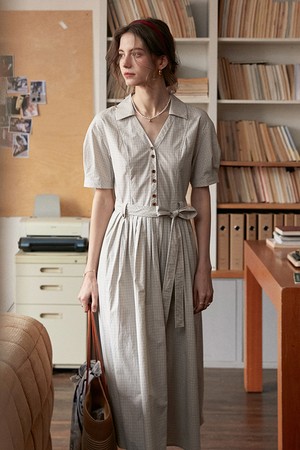SR_Plaid shirt dress