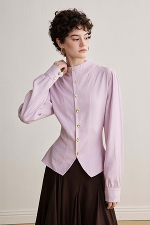 YY_Collar slim fit blouse jacket