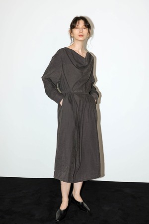 WD_Draped waist midi dress