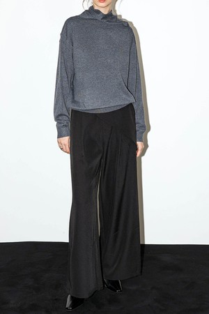 WD_Overlap waist wide pants