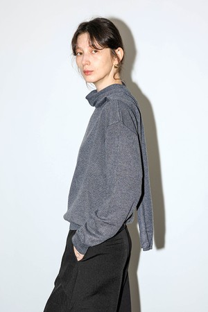 WD_Scarf neck knit top_3color