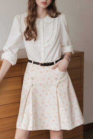 High-waisted pocket skirt