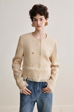 YY_Double-breasted faux jacket