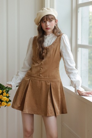 Cest_Vintage button mini dress