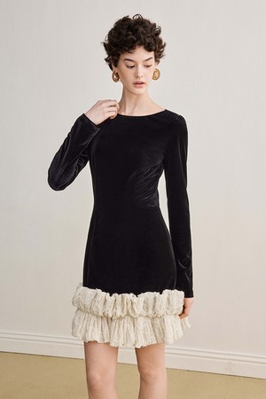 YY_Color velvet dress