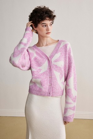 YY_Laid-back wool knit cardigan