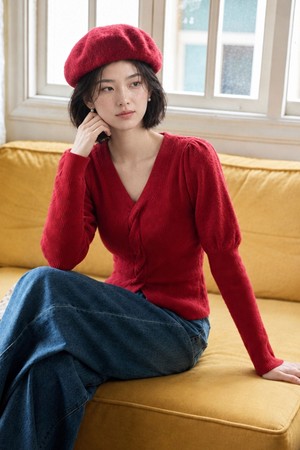 LS_Lantern sleeve knit