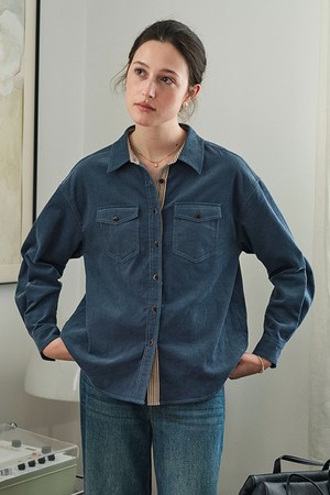 SR_Cotton corduroy shirt_2color