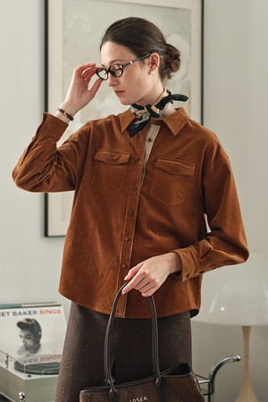 SR_Cotton corduroy shirt_2color