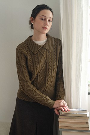SR_Cable lazy sweater