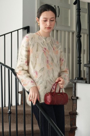 SR_Printed fleece sweater